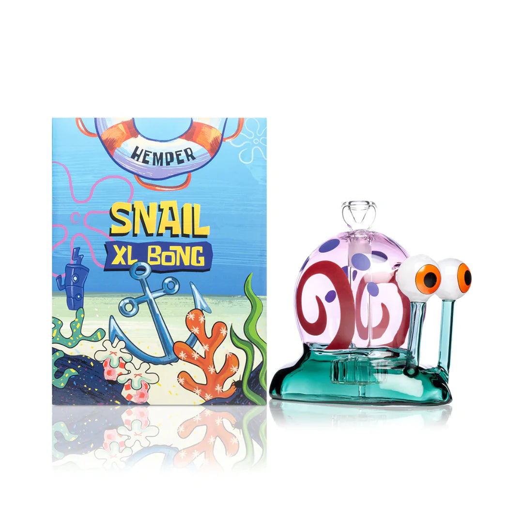 Gary The Snail Spongebob XL Glass Large Bong 6"