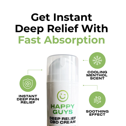 500mg CBD Deep Pain Relief Muscle & Joint Cream (100ml)